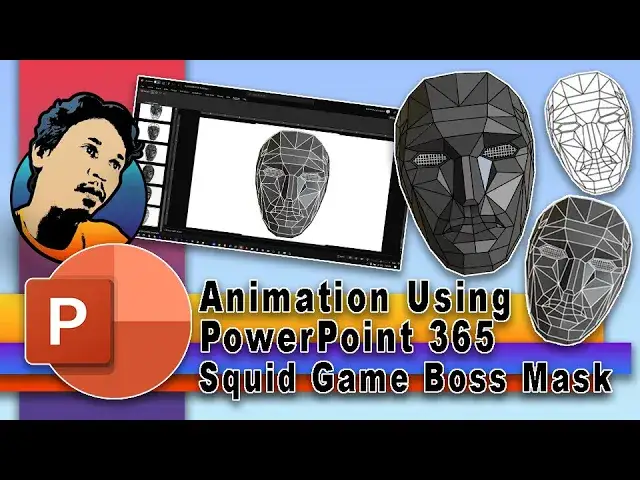 Animation Using Powerpoint 365 Squid Game Boss Mask