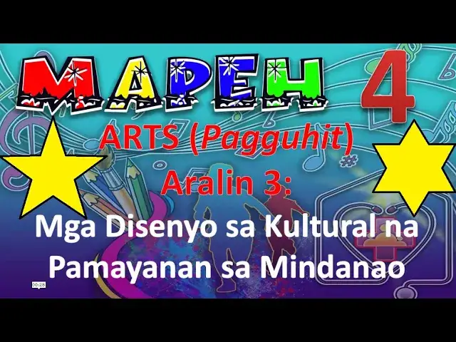 MAPEH 4 Arts Aralin 3 Mga Disenyo sa Kultural na Pamayanan sa Mindanao Lecture