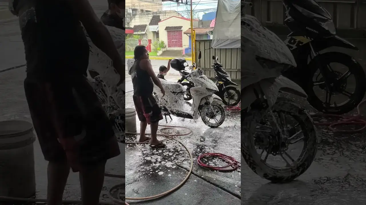Washing Motmot Honda Click125